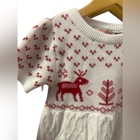Sophie & Sam white Reindeer sweater dress NWT - Picture 5 of 8